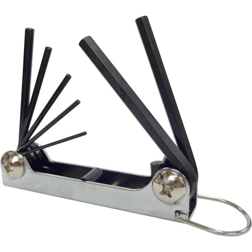 EIGHT Knife Type Hexagonal Wrench Metal Case Set of 7 1.5-6mm NO.009-1 EIGHT