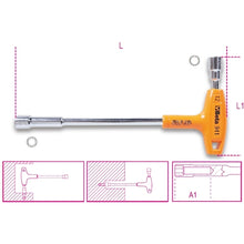 Load image into gallery viewer, Beta T-handle double nut driver 941 12.0mm 9410112 Beta
