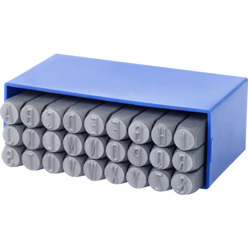 GRAVUREM English Letter Engraving Set Round STANDARD A-Z 8mm 1108000