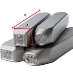 Load image into gallery viewer, GRAVUREM English Letter Engraving Set Round STANDARD A-Z 8mm 1108000
