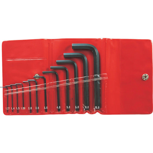 EIGHT Hexagonal Bar Spanner Standard Dimensions 12 Pieces in Vinyl Pouch 1.27-10mm NO.013-1 EIGHT