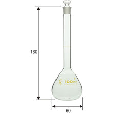 画像をギャラリービューアに読み込む, ＳＩＢＡＴＡ　メスフラスコ　スーパーグレード　１００ｍＬ　  020060-100  SIBATA
