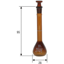 画像をギャラリービューアに読み込む, ＳＩＢＡＴＡ　メスフラスコ　茶　スーパーグレード　１０ｍＬ　  020070-10  SIBATA
