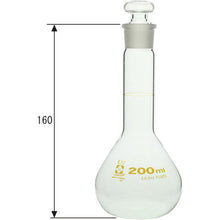 画像をギャラリービューアに読み込む, ＳＩＢＡＴＡ　メスフラスコ　短形　２００ｍＬ　  023080-200  SIBATA
