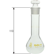 画像をギャラリービューアに読み込む, ＳＩＢＡＴＡ　メスフラスコ　短形　５０ｍＬ　  023080-50  SIBATA

