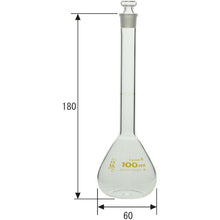 画像をギャラリービューアに読み込む, ＳＩＢＡＴＡ　メスフラスコ　カスタムＡ　１００ｍＬ　  026050-100  SIBATA
