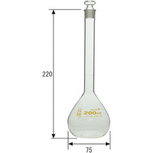 画像をギャラリービューアに読み込む, ＳＩＢＡＴＡ　メスフラスコ　カスタムＡ　２００ｍＬ　  026050-200  SIBATA
