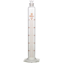 画像をギャラリービューアに読み込む, ＳＩＢＡＴＡ　有栓メスシリンダー　カスタムＡ　２５０ｍＬ　  026580-250  SIBATA
