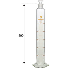 画像をギャラリービューアに読み込む, ＳＩＢＡＴＡ　有栓メスシリンダー　カスタムＡ　５００ｍＬ　  026580-500  SIBATA
