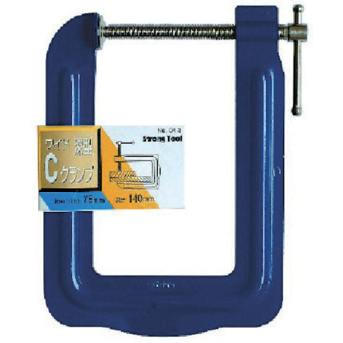 Strong Tool C Clamp กว้างลึก 75 มม. 45390 เครื่องมือที่แข็งแกร่ง