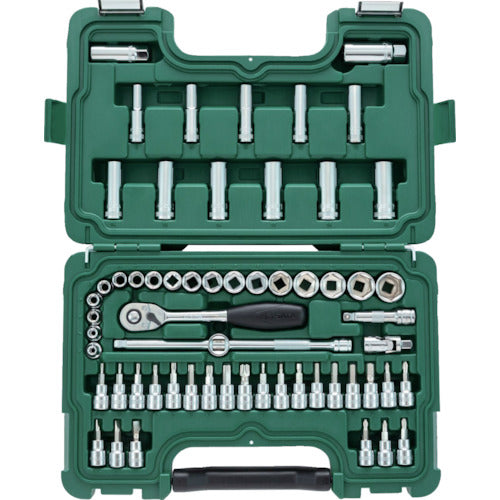 SATA 3/8" DR socket wrench set (hexagonal type) 9004 SATA