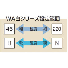 画像をギャラリービューアに読み込む, ノリタケ　汎用研削砥石　ＷＡ６０Ｌ白　１２５Ｘ１９Ｘ１２．７　  1000E50050  NORITAKE
