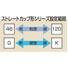 画像をギャラリービューアに読み込む, ノリタケ　汎用研削砥石　ＷＡ８０Ｋ　１００Ｘ５０Ｘ１２．７　  1000E61880  NORITAKE
