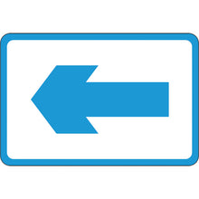 Tải hình ảnh vào trình xem thư viện, Biển báo đường GREEN CROSS ← Mặt đường mũi tên -26 300 x 450mm Keo Enbi mềm ở mặt sau 101026 XANH CHÉO
