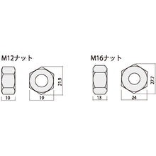 画像をギャラリービューアに読み込む, ダイドーハント　Ｚマーク　六角ナット　Ｍ１２　２種　１０入　  10102783  DAIDOHANT
