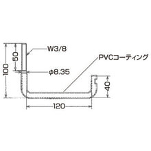 画像をギャラリービューアに読み込む, ダイドーハント　ケーブルフック　Ｌ型（Ｈ）１００ｘ（Ｗ）１２０ｍｍ　  10177059  DAIDOHANT

