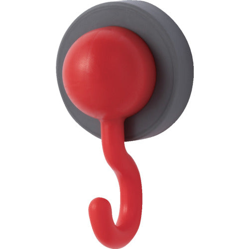 Magever แม่เหล็กซิลิโคน J Hook Red Strong แม่เหล็ก Neodymium แม่เหล็ก 1-0177HOOK-JR MAGEVER