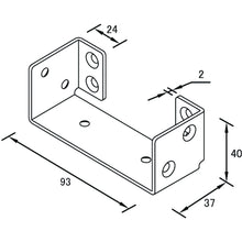 画像をギャラリービューアに読み込む, ダイドーハント　２×４サポート　受け金物　タイプ２　２４−Ｕ２−ＷＨ　  10179078  DAIDOHANT
