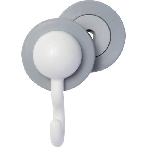 แม่เหล็ก Magever ที่จะใช้สำหรับการหนีบ Mag Sand J Hook สีขาว แม่เหล็กแรงสูง Neodymium Magnet 1-0245SAND-JW MAGEVER