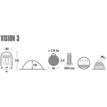 โหลดรูปภาพลงในโปรแกรมดูแกลเลอรี เต็นท์ป๊อปอัพ High Peak (สำหรับ 2-3 คน) Vision 3.0 Pearl 10291 HIGH PEAK
