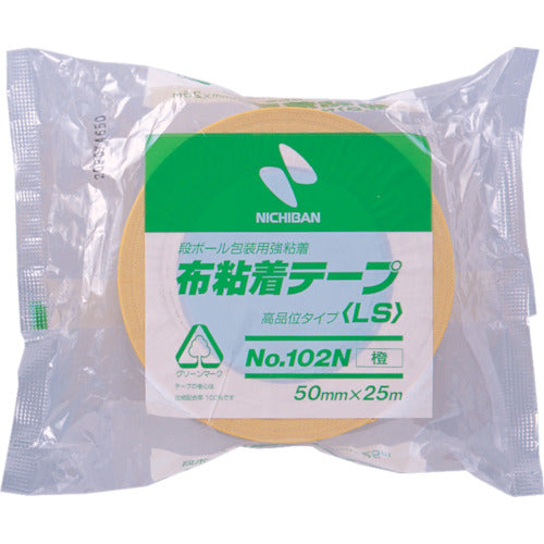 ニチバン　布粘着テープ１０２Ｎオレンジ５０ｍｍＸ２５ｍ　  102N13-50  NICHIBAN