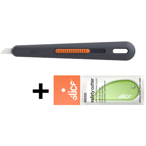 slice [Limited quantity with safety cutter] Slim Pen Cutter Cutting Edge Adjustment Fixed Type 10476-CP slice