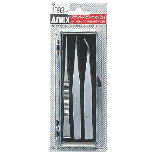 ANEX 3-pack pair of tweezers 1093 ANEX