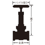 Load image into gallery viewer, Yamato Valve Gate valve with core ring for water supply 10G-CN 15A 10G-CN 15A YAMATOVALVE
