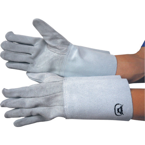 FUJI GLOVE 5-finger gloves for oxymoron-gas welding of cattle floor skin NO.4B 1109 FUJI GLOVE
