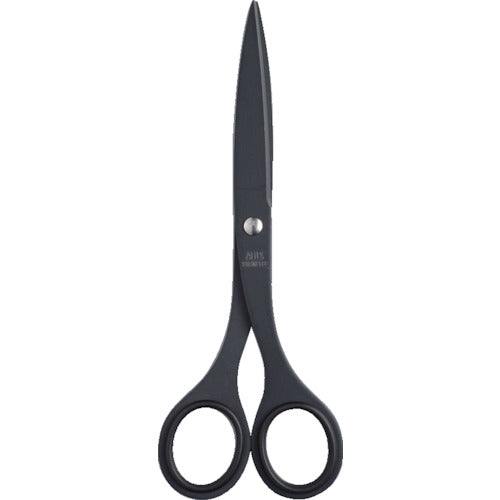 ALLEX Office Scissors (Medium) Fluorine Coated S-165F Black 11150B ALLEX