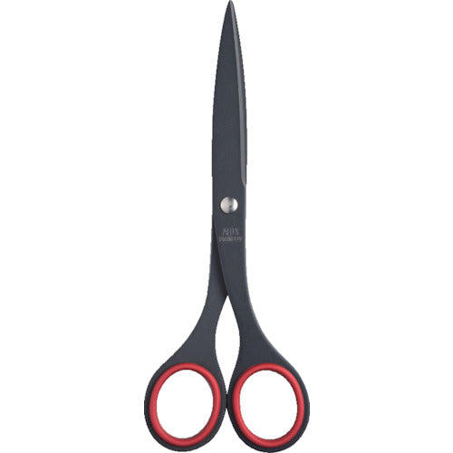 ALLEX Office Scissors (Medium) Fluorine Coat S-165F Red 11150R ALLEX