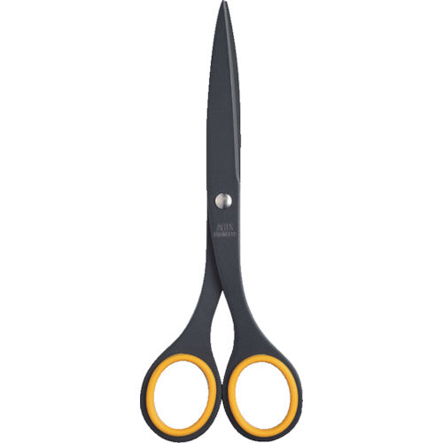 ALLEX Office Scissors (Medium) Fluorine Coat S-165F Yellow 11150Y ALLEX
