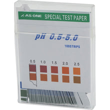 画像をギャラリービューアに読み込む, ＡＳ　ｐＨ試験紙　スティックｐＨ０．５−５．０　（１００枚入）　  1-1267-03  AS
