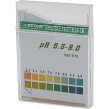 画像をギャラリービューアに読み込む, ＡＳ　ｐＨ試験紙　スティックｐＨ５．５−９．０　（１００枚入）　  1-1267-05  AS

