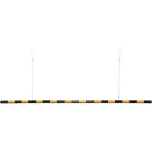Tải hình ảnh vào trình xem thư viện, Thanh giới hạn chiều cao GREEN CROSS Vàng / Đen TSB-2 54mmΦ×3m với dây gắn Nhựa A BS 113020 CHỮ THẬP XANH
