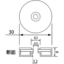 画像をギャラリービューアに読み込む, マグエバー　サビないマグネット　シリコン　ＮＣＷ−３０Ｒ　黒　強力マグネット　ネオジム磁石　Ｍ３　  1130RNCW3116  MAGEVER
