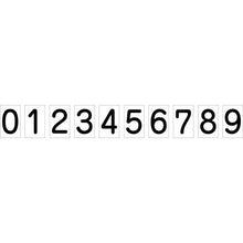 画像をギャラリービューアに読み込む, グリーンクロス　安全掲示板用数字マグネット　大（白地黒文字）　  1144220201  GREEN CROSS

