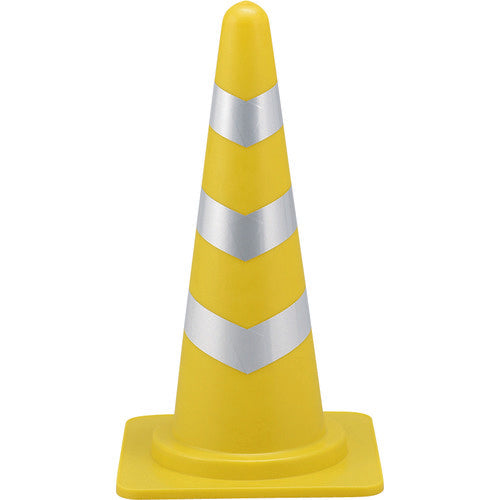 GREEN CROSS Color Cone Yellow/White Reflective Sheet SRC-1Y Height: 700mm Base: 385mm Square Reflective Type Polyethylene 116112 GREEN CROSS