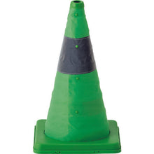 将图像导入到图库查看器中GREEN CROSS伸缩三角形锥体 绿色 伸缩锥体-G（小） 高度 410 毫米（底座 245 毫米见方） 带反光材料 116202 绿色十字
