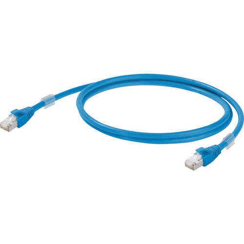Weidmuller สายอีเทอร์เน็ตอุตสาหกรรมพร้อมขั้วต่อ RJ45 ที่ปลายทั้งสองข้าง (โครงสร้างหุ้มฉนวนสองชั้น) สีน้ําเงิน 0.5 ม. 1165900005 Weidmuller