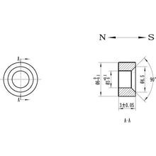 画像をギャラリービューアに読み込む, マグエバー　ネオジム磁石　丸型　ＮＣ−６Ｒ　皿穴付　Ｍ３　  11NC06R1416  MAGEVER
