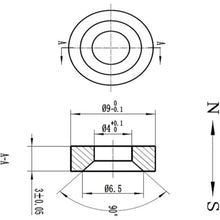 画像をギャラリービューアに読み込む, マグエバー　ネオジム磁石　丸型　ＮＣ−９Ｒ　皿穴付　Ｍ３　  11NC09R1471  MAGEVER
