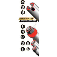 โหลดรูปภาพลงในโปรแกรมดูแกลเลอรี MUSTTOOL ประแจเลื่อนหมุน 11 ฟังก์ชั่นแบบสั้น IM-NSS11S2 12467 MUSTTOOL
