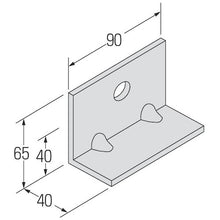 画像をギャラリービューアに読み込む, コンドーテック　自立コンピース　一つ穴　ＫＰ１−４０　  124AKSP140  KONDOTEC
