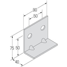画像をギャラリービューアに読み込む, コンドーテック　自立コンピース　二つ穴　ＫＰ２−５０　  124AKSP250  KONDOTEC

