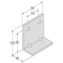 画像をギャラリービューアに読み込む, コンドーテック　自立コンピース　二つ穴　ＫＰ２−８０−６　  124AKSP2806  KONDOTEC
