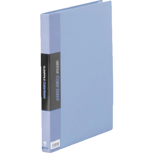 キングジム　クリア−ファイルカラ−ベ−スＷ　青　  132CWｱｵ  KING JIM