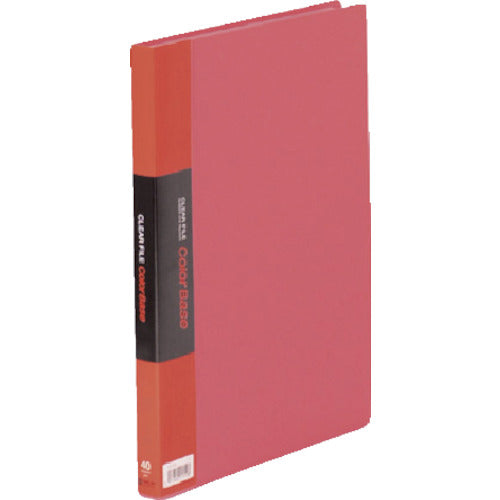 キングジム　クリア−ファイルカラ−ベ−スＷ　赤　  132CWｱｶ  KING JIM