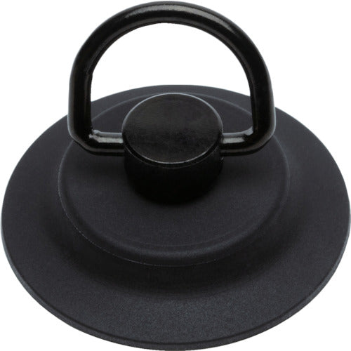 マグエバー　サビないマグネット　吸盤的機能付きシリコンマグネット　マグプラス＋　ＮＣＰ−４５Ｒ　黒　Ｄ型リングフック付き　  1-3468PLUS-DB  MAGEVER