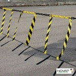Tải hình ảnh vào trình xem thư viện, Chú ý NOVAP Chuỗi nhựa Dây chuyền rào chắn Dây chuyền Vàng/Đen 10m 1360228 NOVAP
